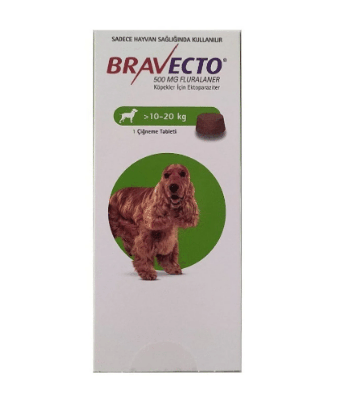 Bravecto Köpek Çiğneme Tableti 1 Adet (10–20 kg)
