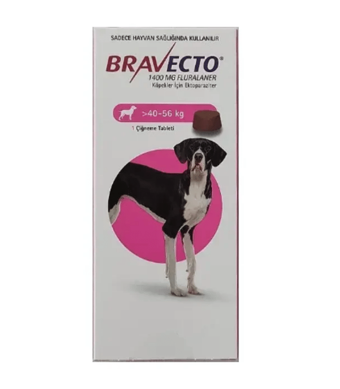 Bravecto Köpek Çiğneme Tableti 1 Adet (40–56 kg)