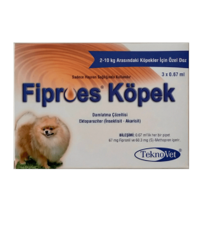 Fiproes Köpek Damlatma Çözeltisi 3 Pipet, 0,67 ml (2–10 kg)