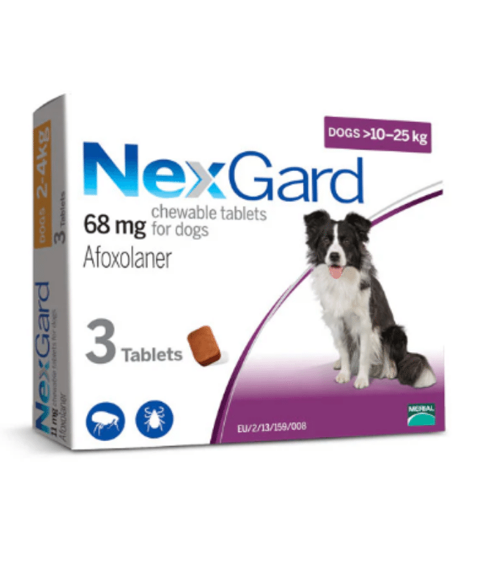 NexGard Köpek Çiğneme Tableti 3 Adet (10–25 kg)