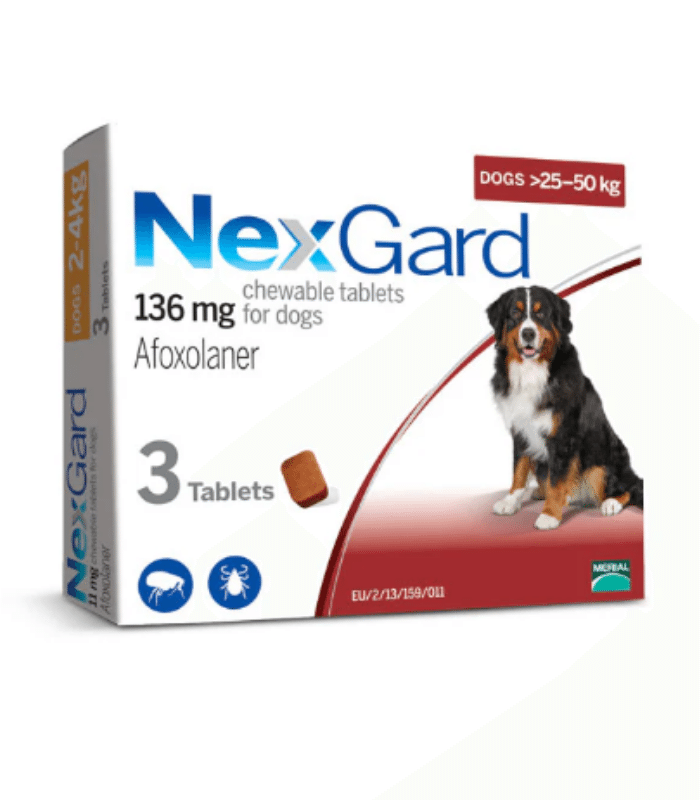 NexGard Köpek Çiğneme Tableti 3 Adet (25–50 kg)